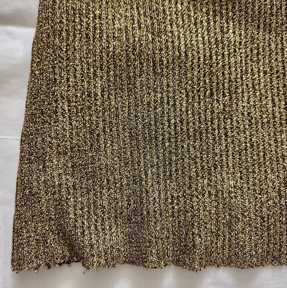 Zara Dress Metallic Gold Size S - Picture 2 of 3